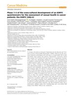 Phase 1-3 of the cross-cultural development of an EORTC questionnaire for the assessment of sexual health in cancer patients: the EORTC SHQ-22