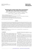 Resolving the compact dusty discs around binary post-AGB stars using N-band interferometry