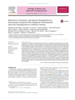 Risk Factors, Treatment, and Immune Dysregulation in Autoimmune Cytopenia after Allogeneic Hematopoietic Stem Cell Transplantation in Pediatric Patients