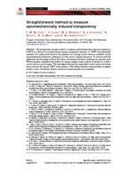 Straightforward method to measure optomechanically induced transparency