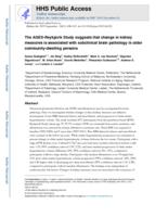 The AGES-Reykjavik Study suggests that change in kidney measures is associated with subclinical brain pathology in older community-dwelling persons