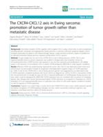 The CXCR4-CXCL12 axis in Ewing sarcoma: promotion of tumor growth rather than metastatic disease