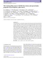 The Lockman Hole project: LOFAR observations and spectral index properties of low-frequency radio sources