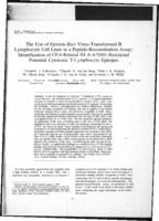 The Use of Epstein-Barr Virus-Transformed B Lymphocyte Cell Lines in a Peptide-Reconstitution Assay: Identification of CEA-related HLA-A*0301-Restricted Potential Cytotoxic T-Lymphocyte Epitopes