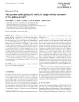 The peculiar radio galaxy B2 1637+29: a high velocity encounter of two galaxy groups?