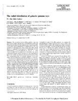 The radial distribution of galactic gamma rays. IV - The whole galaxy