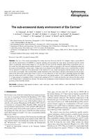 The sub-arcsecond dusty environment of Eta Carinae