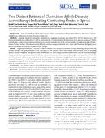 Two Distinct Patterns of Clostridium difficile Diversity Across Europe Indicating Contrasting Routes of Spread