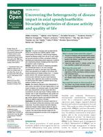 Uncovering the heterogeneity of disease impact in axial spondyloarthritis: bivariate trajectories of disease activity and quality of life