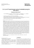 A 3 - 5 μm VLT spectroscopic survey of embedded young low mass stars. I. Structure of the CO ice