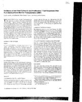 Incidence of anti-host cytotoxic and proliferative T cell responses after HLA-identical bone marrow transplantation (BMT).