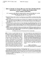 Risk of stroke in young women with two prothrombotic mutations: factor V Leiden and prothrombin gene variant (G20210A)