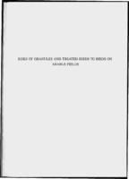 Risks of granules and treated seeds to birds on arable fields : supplemental research for the risk-assessment scheme for birds