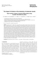 The impact of shocks on the chemistry of molecular clouds: high resolution images of chemical di_erentiation along the NGC 1333-IRAS 2A outow