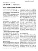 Venous thromboembolism and the pill: The WHO technical report on cardiovascular disease and steroid hormone contraception: state-of-the-art