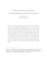 Cabinets, Committees and Careers: A Natural Experiment in 19th Century France. European Political Science Association Annual General Conference, Brussels