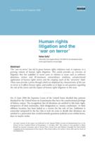 Human Rights Litigation and the "War on Terror"