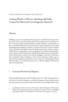 Linking Words to Writers: Building a Reliable Corpus for Historical Sociolinguistic Research