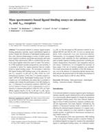 Mass spectrometry-based ligand binding assays on adenosine A(1) and A(2A) receptors