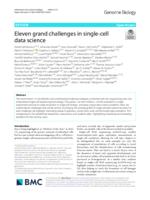 Eleven grand challenges in single-cell data science