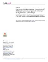 Correction: Intergenerational transmission of child maltreatment using a multi-informant multi-generation family design