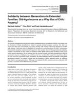 Solidarity between Generations in Extended Families: Old-Age Income as a Way Out of Child Poverty?