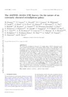 The ALPINE-ALMA [C II] survey: on the nature of an extremely obscured serendipitous galaxy