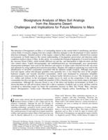 Biosignature analysis of Mars soil analogs from the Atacama Desert: challenges and implications for future missions to Mars