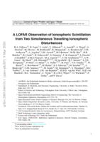 A LOFAR observation of ionospheric scintillation from two simultaneous travelling ionospheric disturbances
