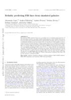 Predicting FIR lines from simulated galaxies