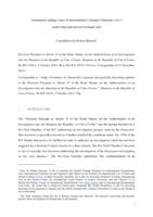 Commentary on “Decision Pursuant to Article 15 of the Rome Statute on the Authorisation of an Investigation into the Situation the Republic of Côte d’Ivoire”