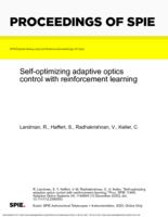 Self-optimizing adaptive optics control with reinforcement learning