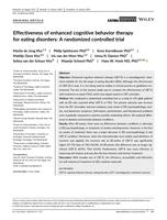 Effectiveness of enhanced cognitive behavior therapy for eating disorders: a randomized controlled trial