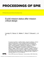 Euclid mission status after mission critical design