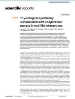 Physiological synchrony is associated with cooperative success in real-life interactions