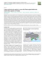 Using social network analysis to assess the Pontocaspian biodiversity conservation capacity in Ukraine