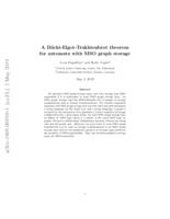 A Büchi-Elgot-Trakhtenbrot theorem for automata with MSO graph storage