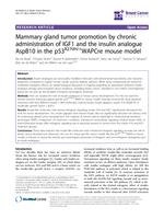 Mammary gland tumor promotion by chronic administration of IGF1 and the insulin analogue AspB10 in the p53R270H/⁺WAPCre mouse model