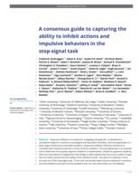 A consensus guide to capturing the ability to inhibit actions and impulsive behaviors in the stop-signal task.