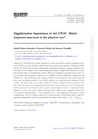 Regularization dependence of the OTOC. Which Lyapunov spectrum is the physical one?