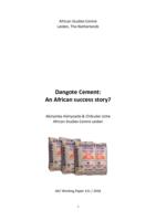 Dangote cement : an African success story?