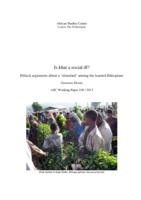 Is khat a social ill? Ethical argument about a stimulant among the learned Ethiopians