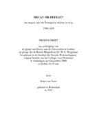 Decay or defeat ? : an inquiry into the Portuguese decline in Asia 1580-1645