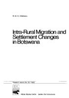 Intra-rural migration and settlement changes in Botswana