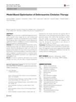 Model-Based Optimisation of Deferoxamine Chelation Therapy