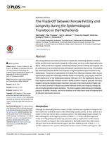 The Trade-Off between Female Fertility and Longevity during the Epidemiological Transition in the Netherlands