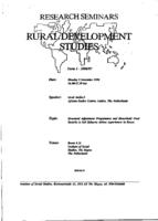 Structural adjustment programmes and household food security in Sub-Saharan Africa: experiences in Kenya