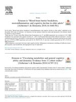 Erratum to: Circulating metabolites and general cognitive ability and dementia: Evidence from 11 cohort studies (vol 14, pg 707, 2018)