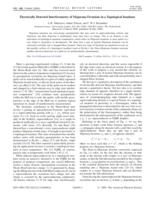 Electrically detected interferometry of Majorana fermions in a topological insulator