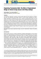 Organizing Transmission Belts: The Effect of Organizational Design on Interest Group Access to EU Policy‐making